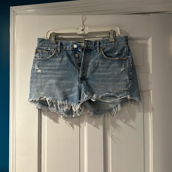 AGOLDE  Parker Cutoff Shorts (color Swapmeet), size 28 - Picture 3 of 4